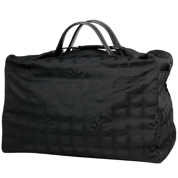 Chanel Bag Shoulder Bag Nylon Jacquard Black - Picture 1 of 7